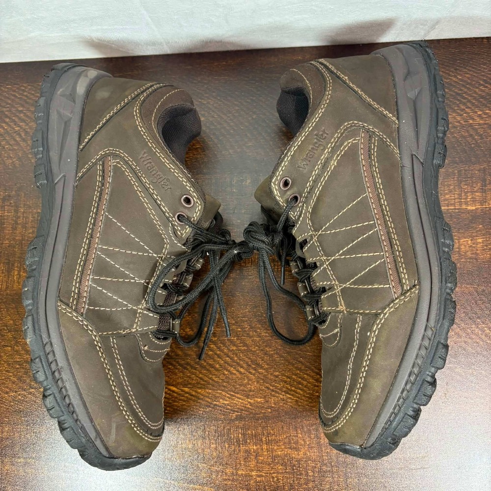 Wrangler Mens Brown Hiking Trail Shoes Low Top Lace Up MNWR4TDP004 Size 7.5